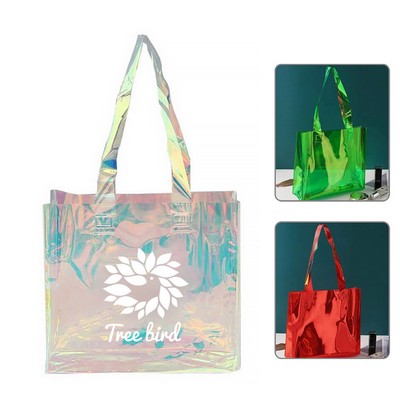 Holographic Rainbow Tote Bag