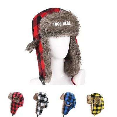 Trapper Hat With Faux Fur
