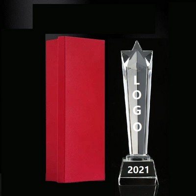 Small Five-pointed Star Crystal Glass Awards Trophy Cups