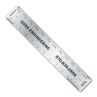 6" Stainless Steel Ruler with Architect & Engineer Scales