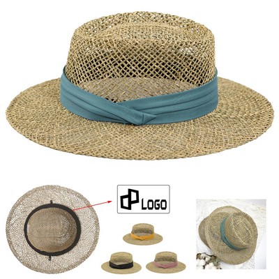 Women'S Manual Sun Protective Straw Hat