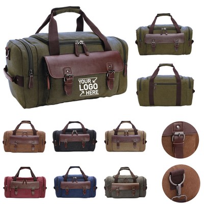 Canvas Duffel Vintage Weekender Bag