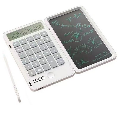 Folding Calculator Writing Tablet
