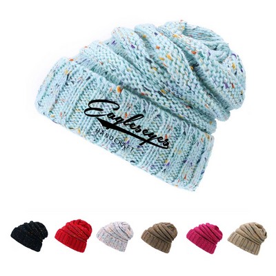 Warm Knitted Wool Pile Hat