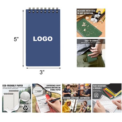 3 x 5 inches Stone Paper Notepad