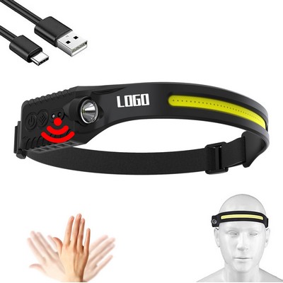 230 Degree Wide Beam Rechargeable Head Lamp Led With Motion Sensor