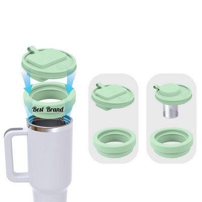 40 Oz Multifunctional Sealing Silicone Cup Lid For 2 Piece Set