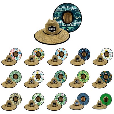 Outdoor Sunscreen Lifeguard Straw Hat