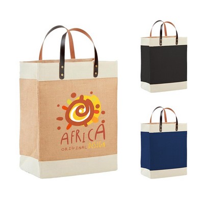 Burlap Jute Market Tote Bag