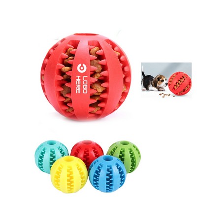 Natural Rubber Dog Teething Ball