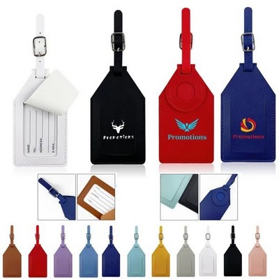 Tracker Leather Luggage Tag