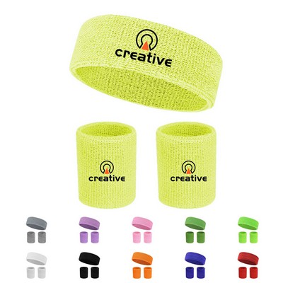 Sweat-Wicking Headband & Wristband Set