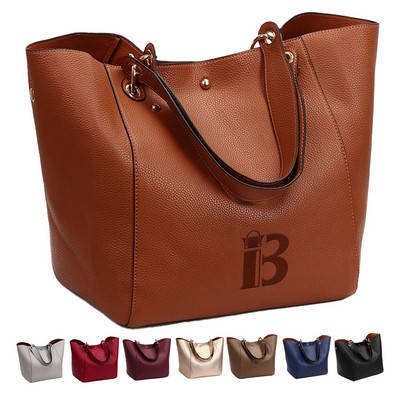 PU Leather Women Tote Bag Classic
