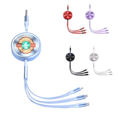 3-in-1 Retractable Multi Charging Cable