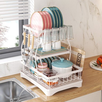 Large Capacity 3-Tier Kitchen Dish Rack