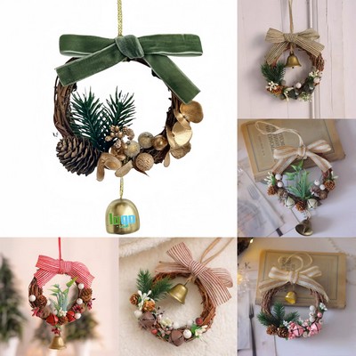 Bell Pinecone Wreath Christmas Tree Decoration