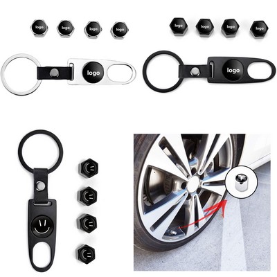 Universal Car Tire Valve Cap Key-chain