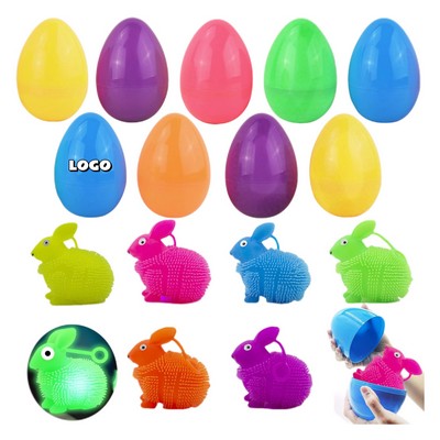 Easter Jumbo Light-Up Bunny Stress Egg Toy