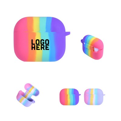 Rainbow Protective Silicone Earphone Case