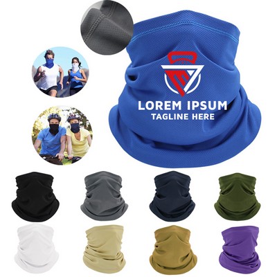 Men Summer UV Sun Protection Cooling Polyester Trail Fishing Face Cover Balaclava Bandana Scarf Neck