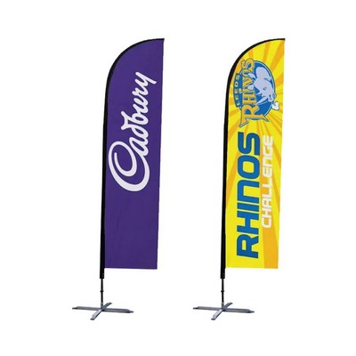 Custom 9ft Advertising Feather Flag Double Sided Flag Kit
