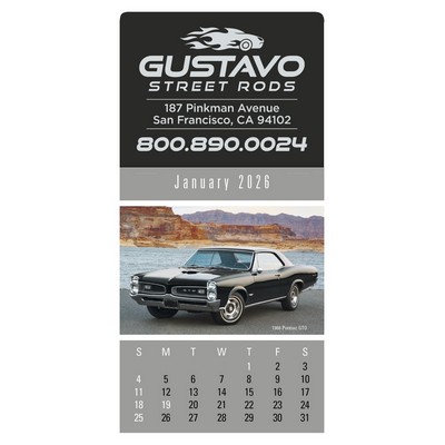 Triumph® Calendars Press-N-Stick Cruisin' Cars Calendar