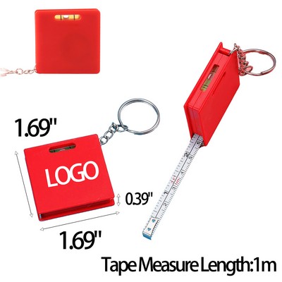 Mini Steel Tape Measure Keychain