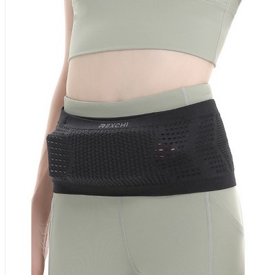 Multifunctional Knit Breathable Concealed Waist Bag For Women Men Outdoor Activities(M)