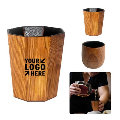 Charred Wooden Whiskey Cup