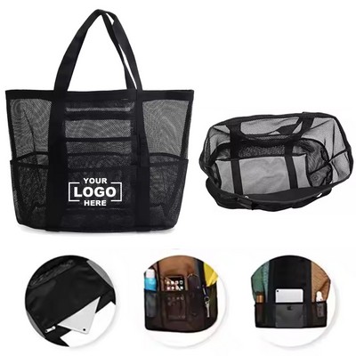Jumbo-sized Open-weave Mesh Vacation Tote