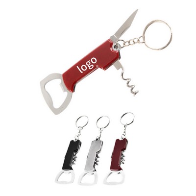 Multifunctional Bottle Opener Keychain