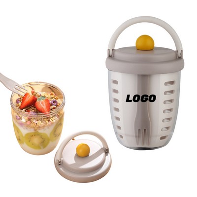 Portable Fruit Cup Double Layer Drainage