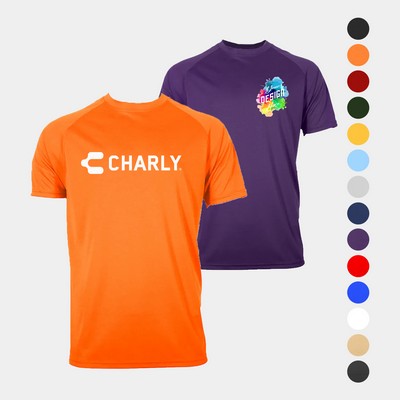 Men's Mesh-Back Performance Breathable T-Shirt