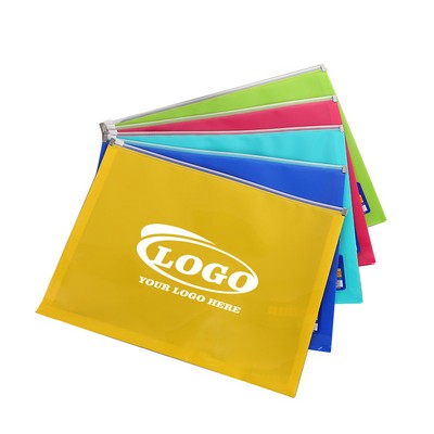 Colorful Zippered B4 Document Pouch Set