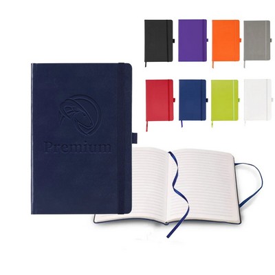 Soft Premium PU Leather Sustainable Notebook with Pen Loop