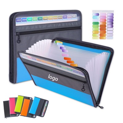 13 Pockets Office school supplies A4 organizer expanding file folder