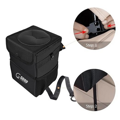 Waterproof Car Trash Can w/ Lid