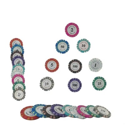 Crown Poker Chip (Ocean)