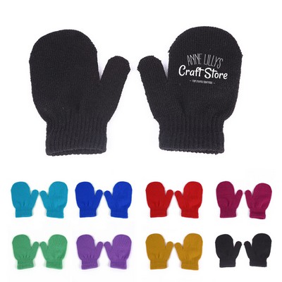 Cozy Winter Kid Knit Gloves
