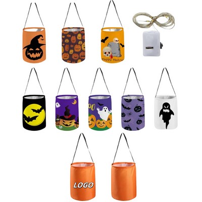 Custom Halloween LED Light Up Candy Bag