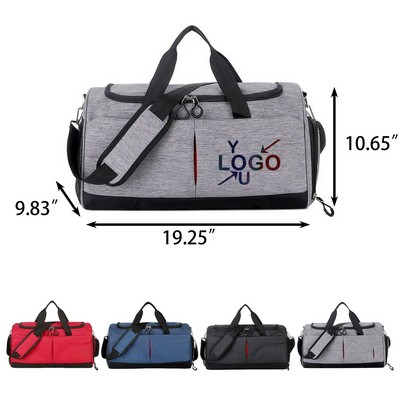 Travel Duffel Bag Featuring Shoe Compartment