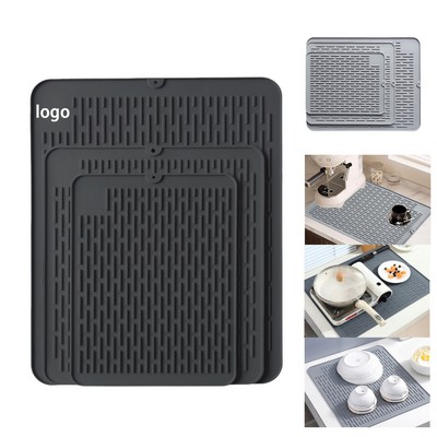 Custom Silicone Dish Drying Mat – Food Grade, Heatproof, Flexible, Promotional