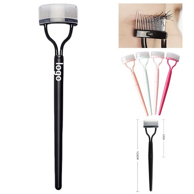 Custom Steel Tooth Eyelash & Eyebrow Comb with Protective Cap