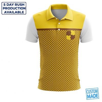 Pique Polo T-Shirt Unisex & Kids' Sublimated- (Economy)