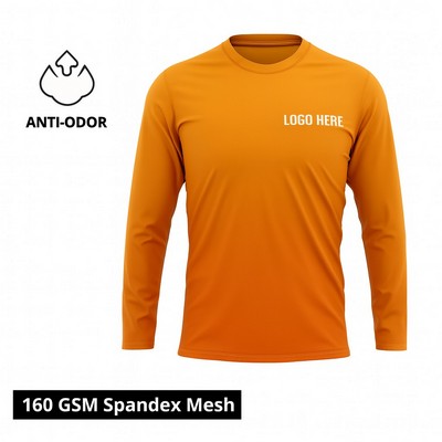 Sublimation Mesh Long Sleeve T-Shirt - Economy Unisex
