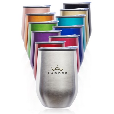 12 oz. Shelby Stemless Wine Glasses with Lid