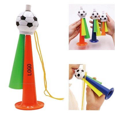 Medium Size Plastic Football Vuvuzela - Cheering Horn For Kids & Sports Fans