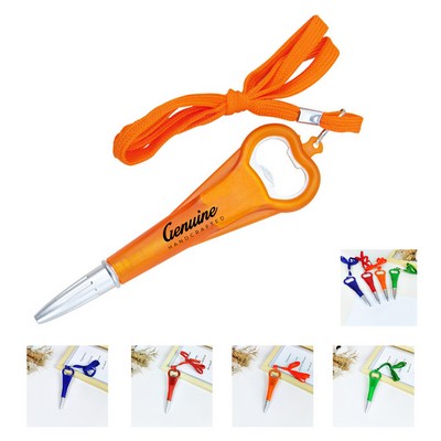 2" 1 Ballpoint Pen with Beer Bottle Opener
