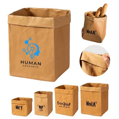 Washable Kraft Paper Grocery Bag