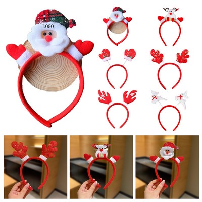 Glowing Holiday Antler Kids Headband